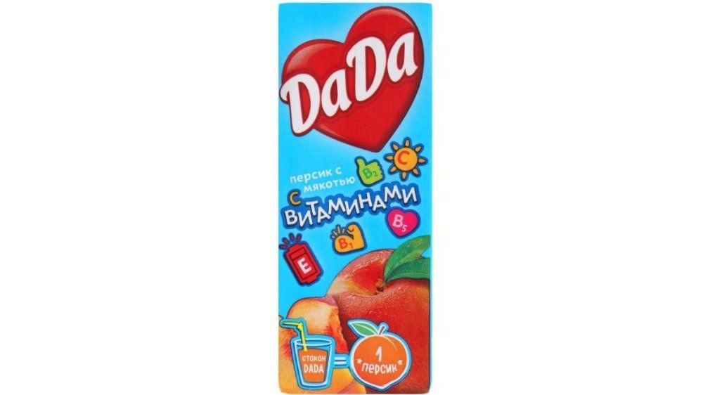 Нектар Da Da персик 200 мл