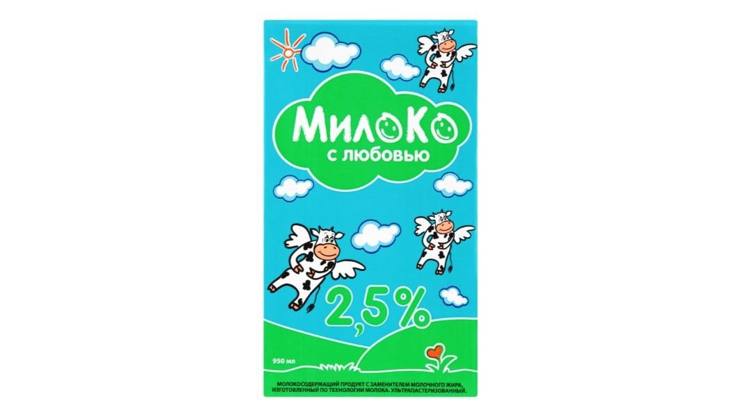 Молоко МИЛОКО 2,5% 950мл т/п