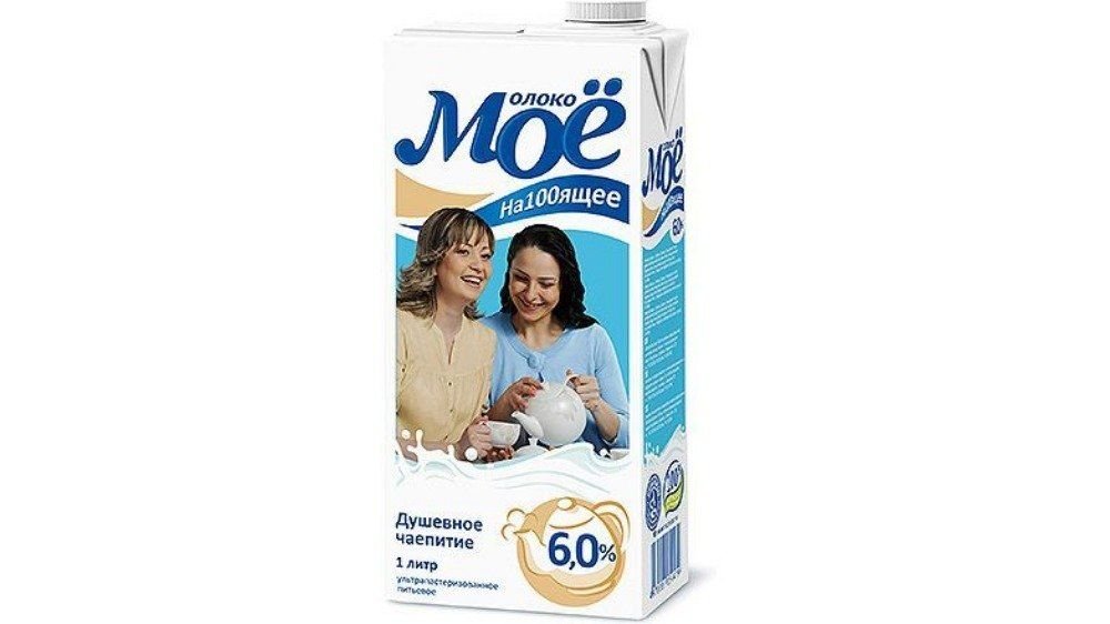 Молоко Мое ультрапастеризованное 6% 950 мл