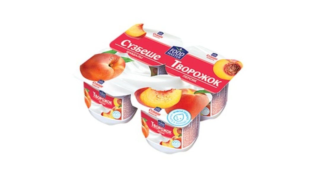 Творожок Food Master персиковый 4% 100 г