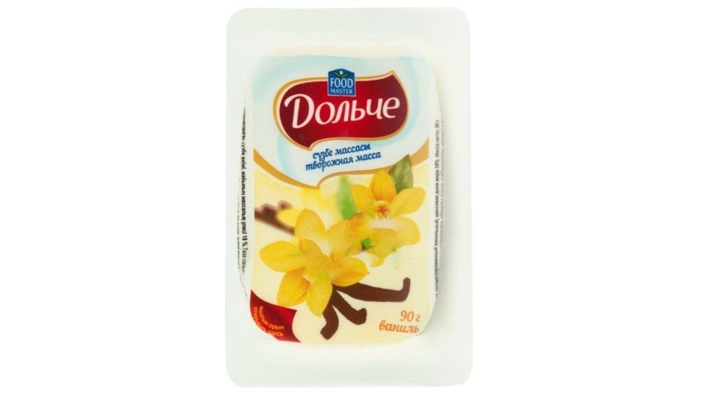 Масса FOOD MASTER Творожная Живой Ваниль 18% 90г
