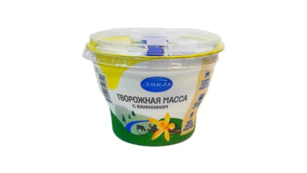 Творожная масса ЭМИЛЬ С ванилином 4,5% 180г п/у