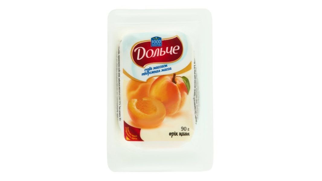 Масса твор Foodmaster живой курага 18% 90 г