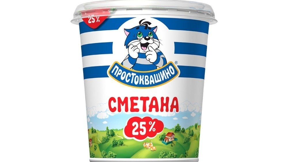Сметана Простоквашино 25%, 315 г