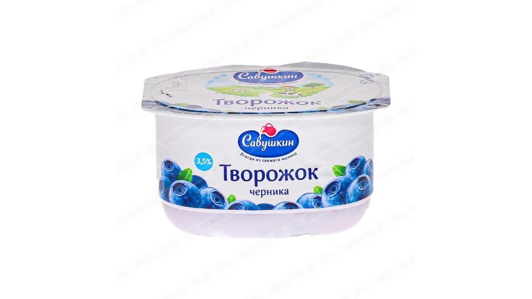 Творожок Савушкин черника 3.5% 100 г