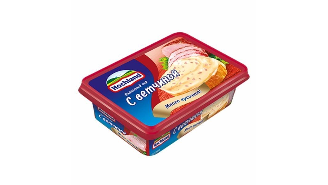 Сыр плавленный Hochland с ветчиной 200 г