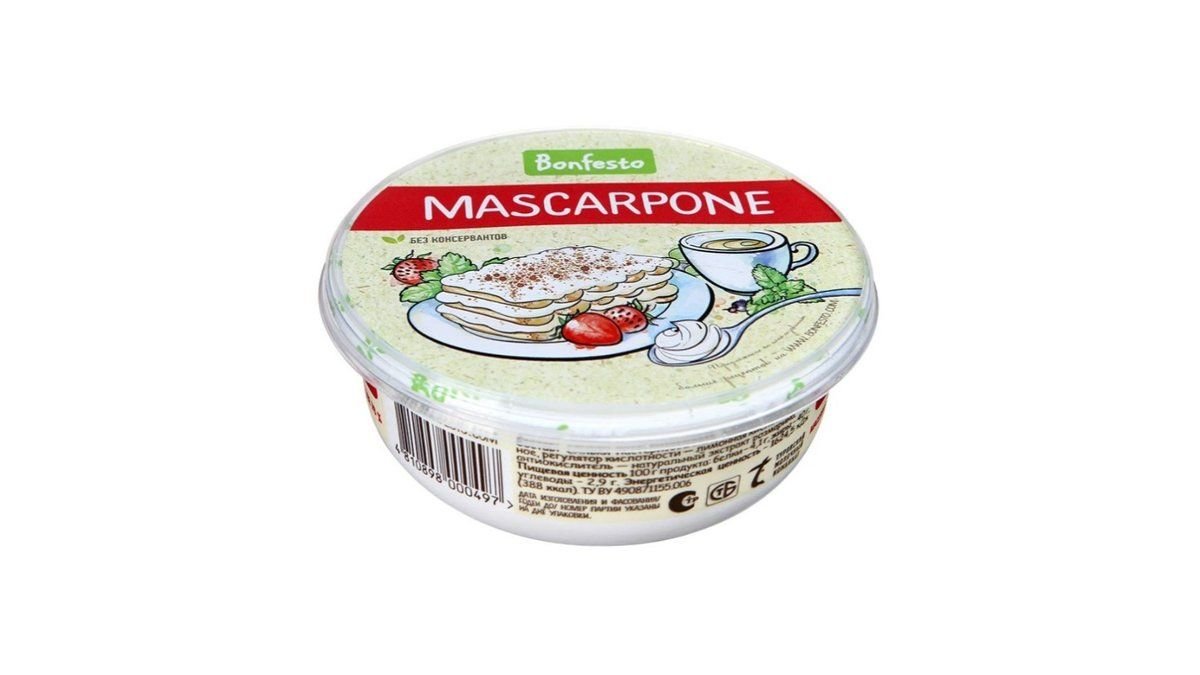 Сыр Bonfesto Mascarpone мягкий 78% 250 г