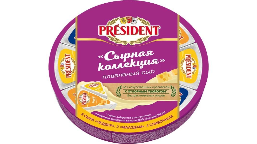 Сыр плавленый President Сырная коллекция 140 г