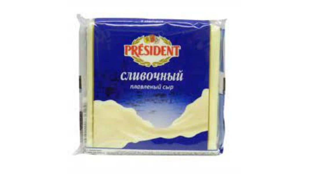 Сыр плавленый President Сливочный слайсы 300 г