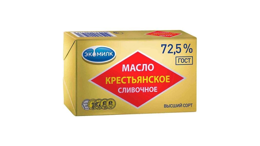 Масло Маслодел крестьянское сливочное 72,5% 180 г