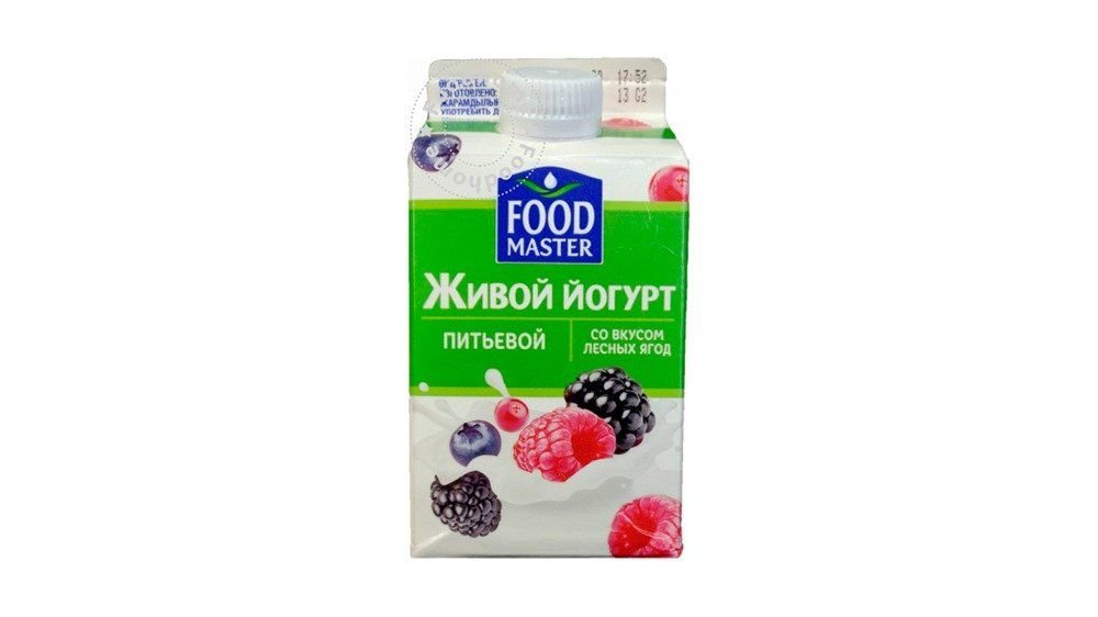 Йогурт питьевой Food Master лесные ягоды 2% 450 мл