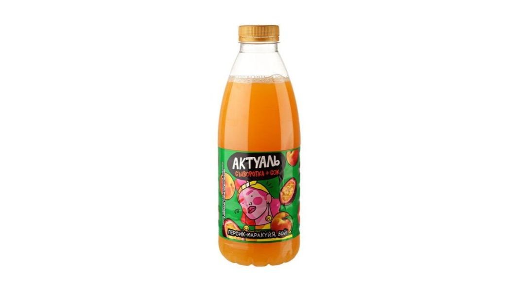 Напиток сывороточный Актуаль персик маракуйя 930 г
