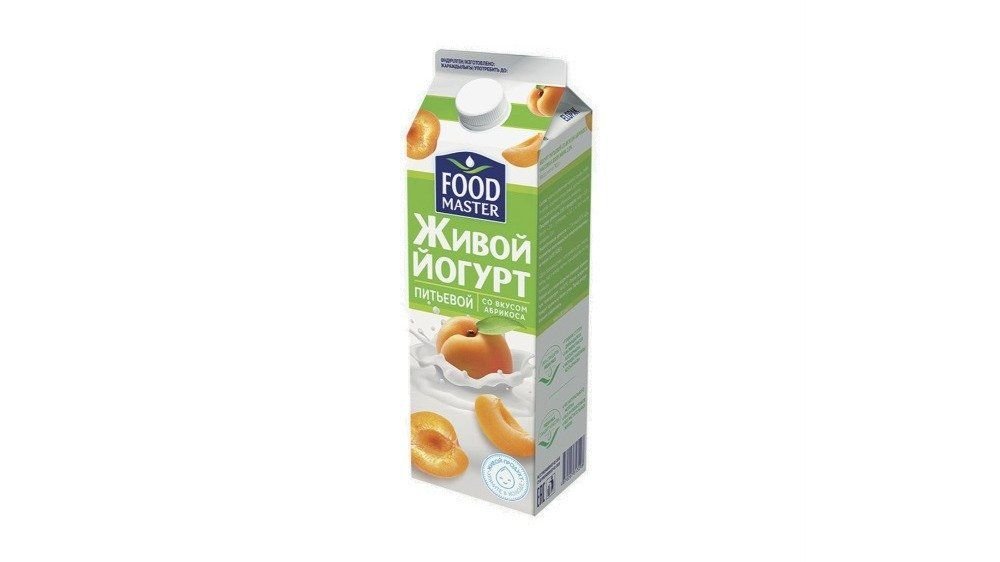 Йогурт питьевой Food Master абрикос 2% 900 г