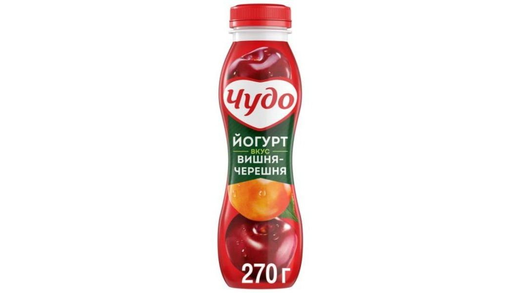 Йогурт питьевой Чудо вишня/черешня 1.9% 260 г