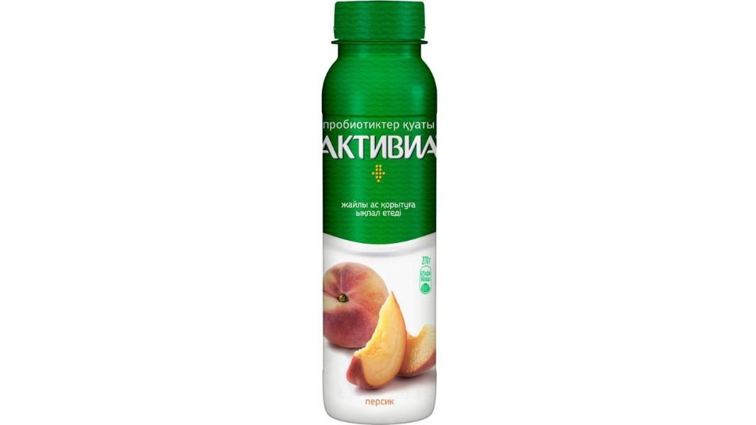 Йогурт DANONE Питьевой Активиа Персик 2,1% 260г