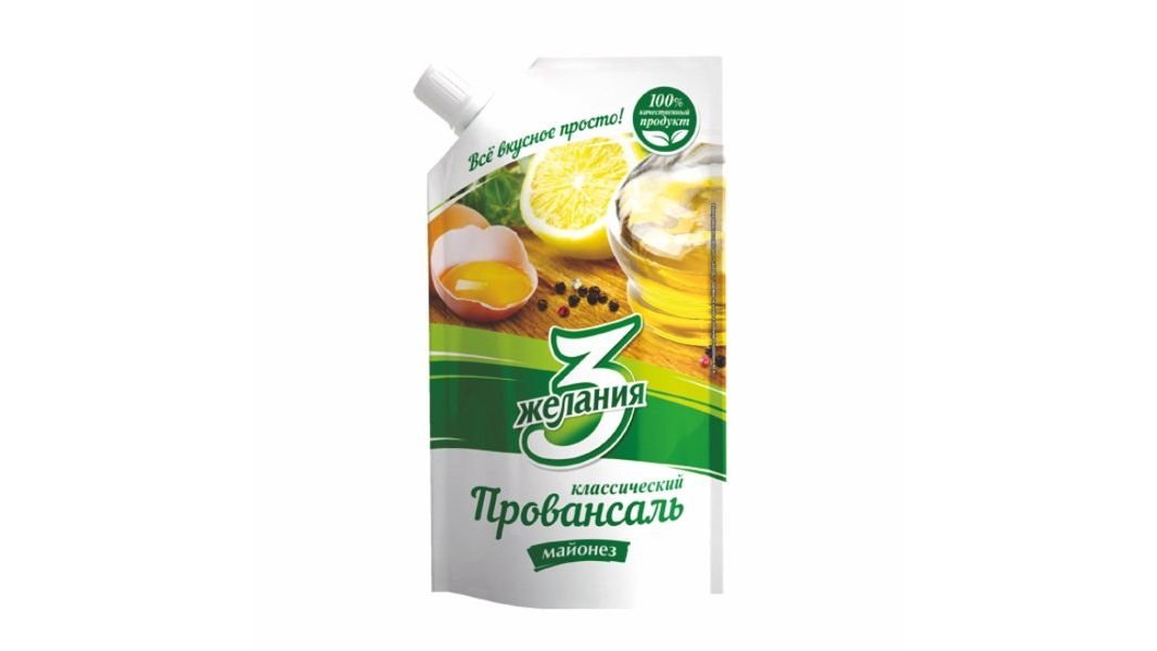 Майонез 3 Желания провансаль классический доз 190 г