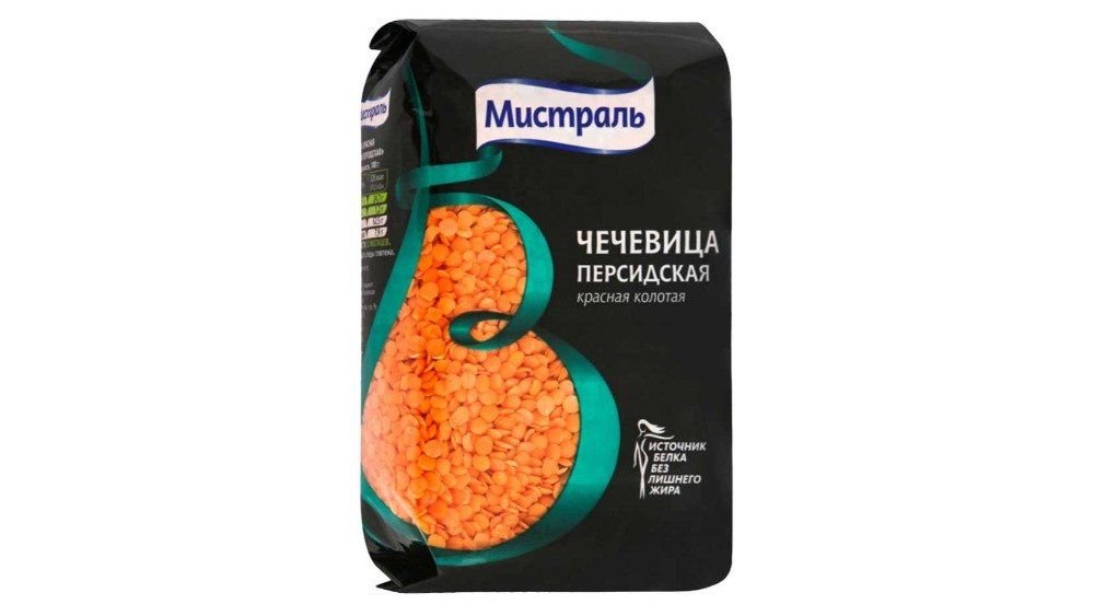 Крупа Мистраль чечевица красная, 450 г
