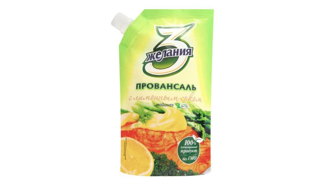 Майонез 3 Желания с лимонным соком 380 г