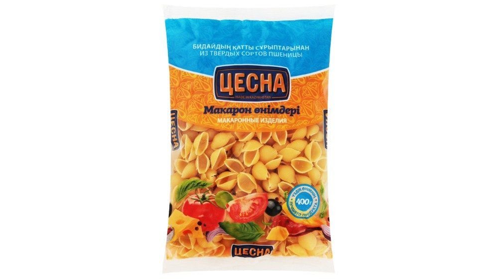 Макароны Цесна ракушки 20,5 мм 400 г