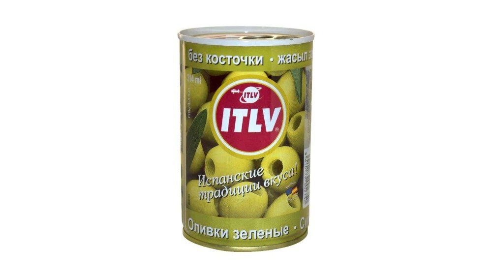 Оливки Itlv зеленые без косточки 314 мл