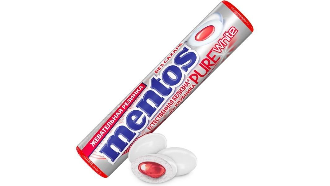 Жевательная резинка MENTOS Клубника 15,5г м/у