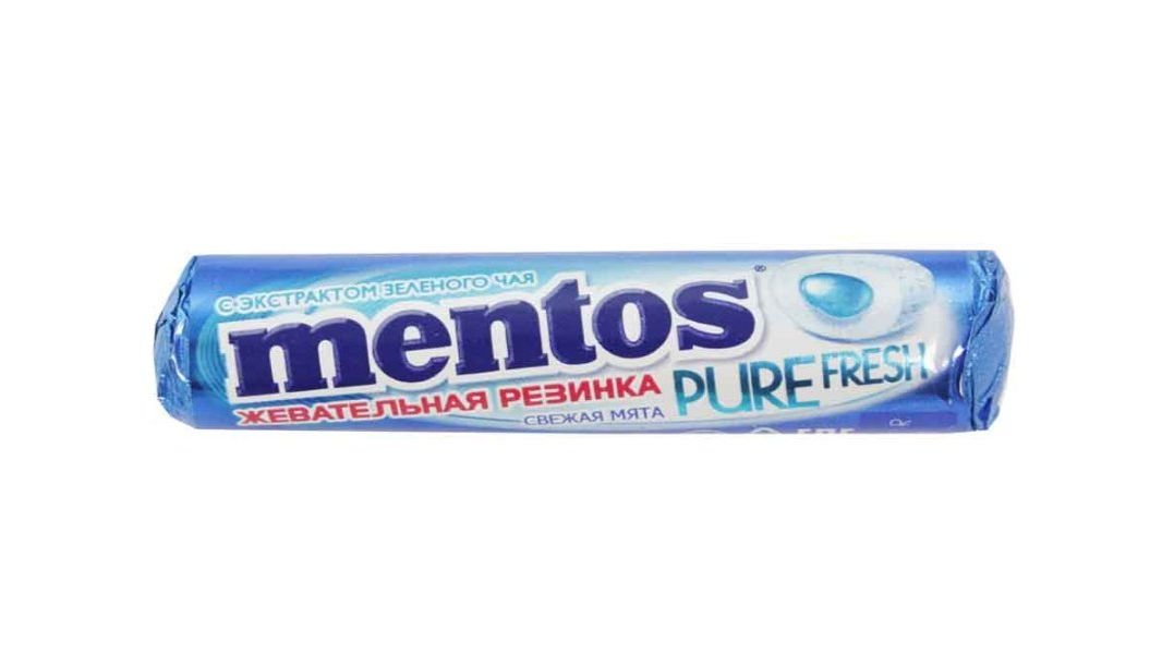 Резинка жевательная Mentos свежая мята 15,5 г
