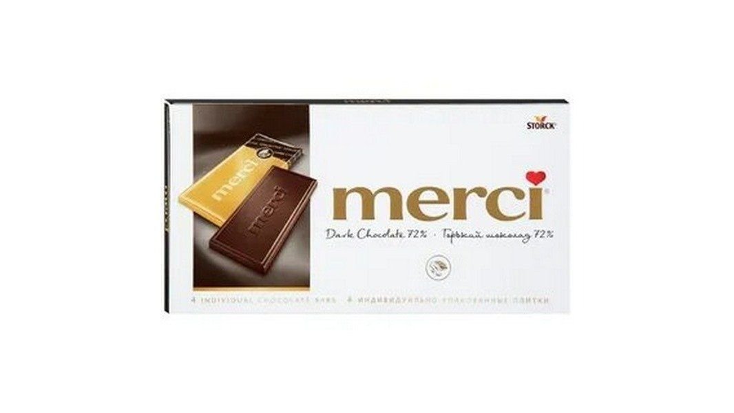 Шоколад Merci Tablets Темный шоколад 72% 100 г
