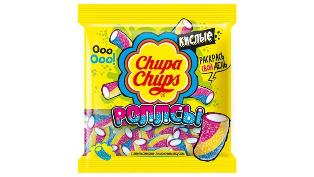 Мармелад жевательный Chupa chups трубочки 150 г