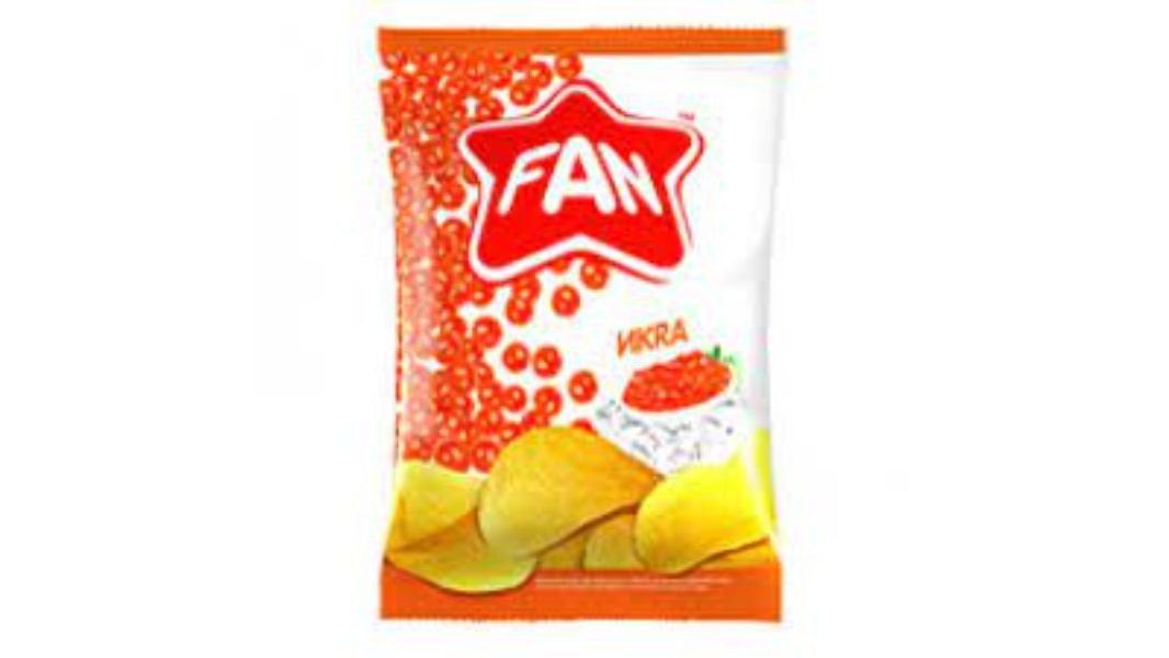 Чипсы FAN Со вкусом красной икры 120г м/у