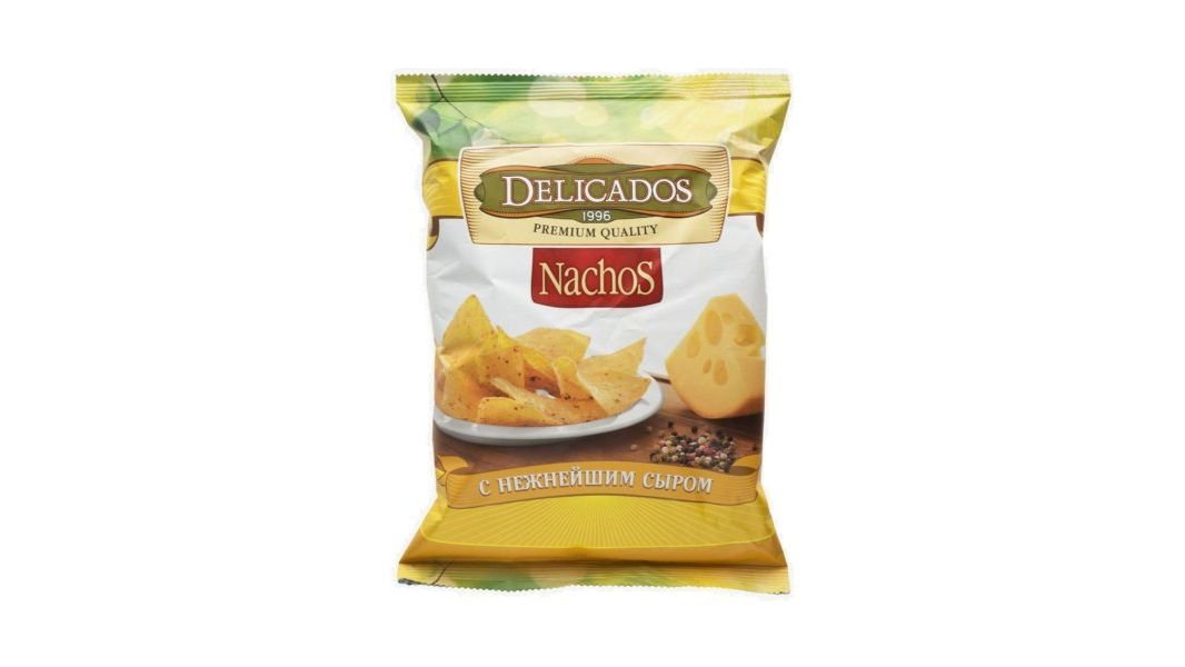 Чипсы DELICADOS Начос Кукурузные с сыром 150г