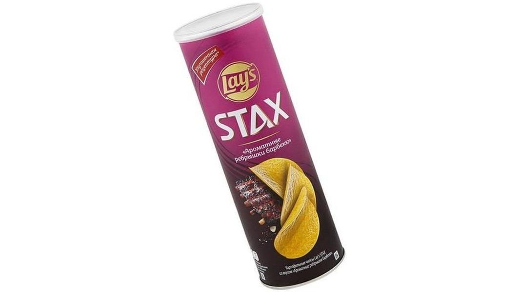 Чипсы Lays stax ароматн ребрышки барбекю 140 г