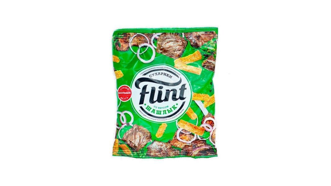 Сухарики flint пшенично-ржаные шашлык 190 г