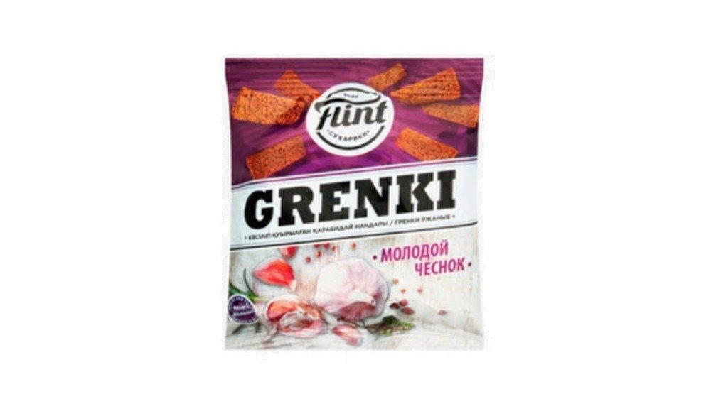 гренки Flint чеснок 60 г пакет