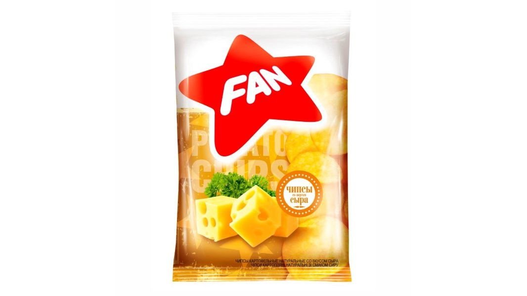Чипсы FAN Со вкусом сыра 120г м/у