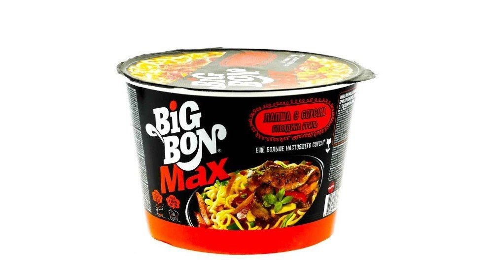 Лапша Big-Bon с соусом говядины и гриль 95 г