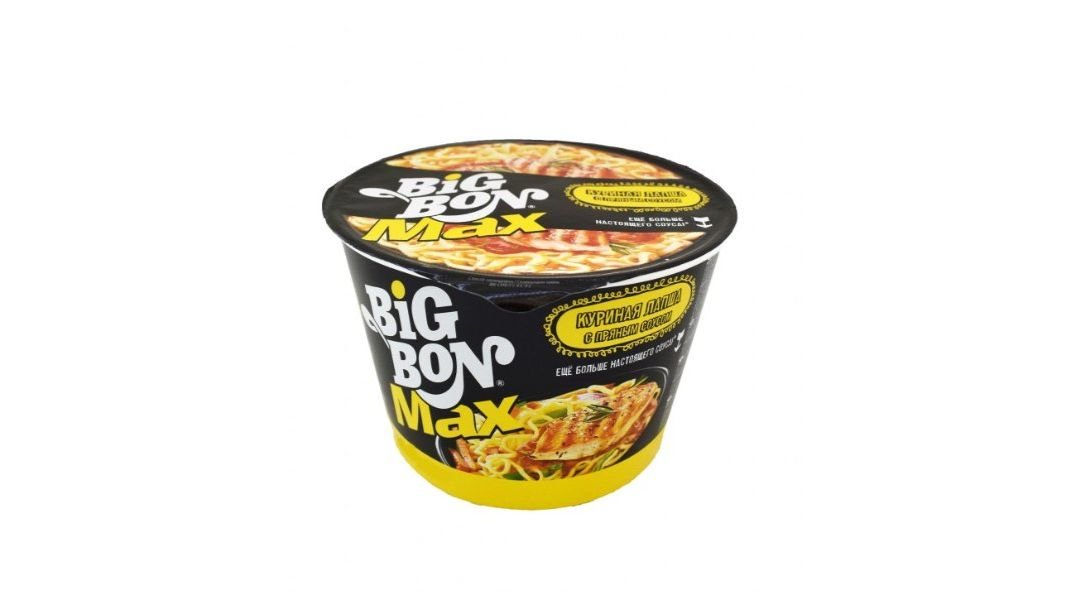 Лапша BIG BON Куриная с пряным соусом 95г п/у