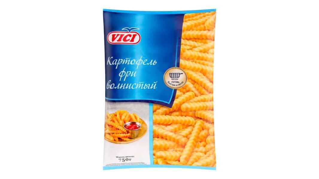 Картофель VICI Фри волнистый 750г м/у