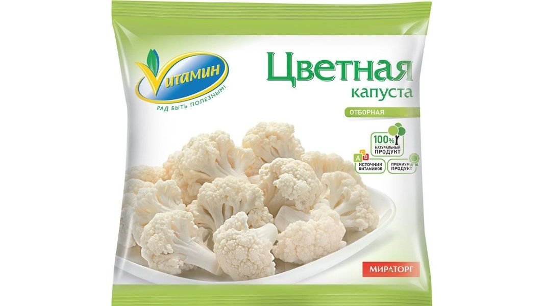 Капуста МИРАТОРГ Цветная отборная 400г м/у