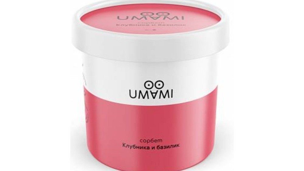 Мороженое Umami сорбет клубника и базилик, 100 г