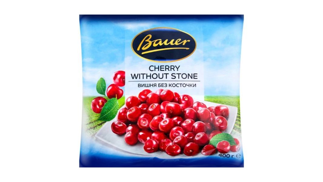 Вишня BAUER Без косточки замороженная 400г м/у