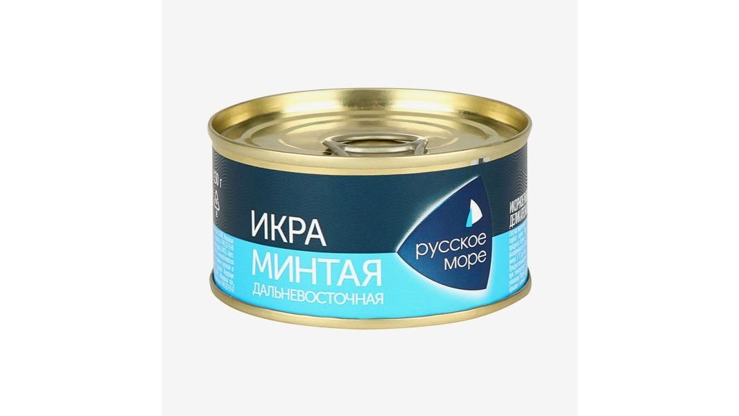 Икра минтая Русское море дальневосточная 130 г