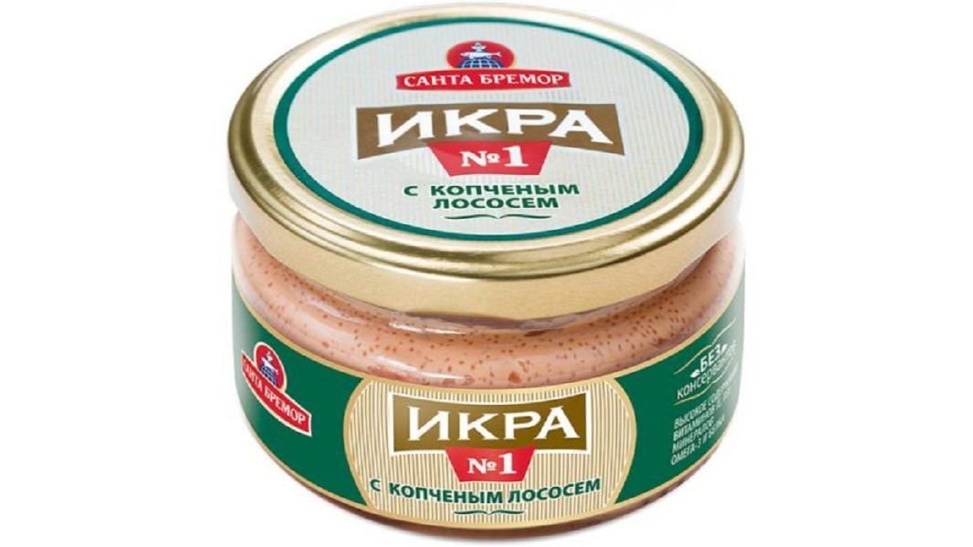 Икра мойвы Cанта бремор с копч лососем 180 г