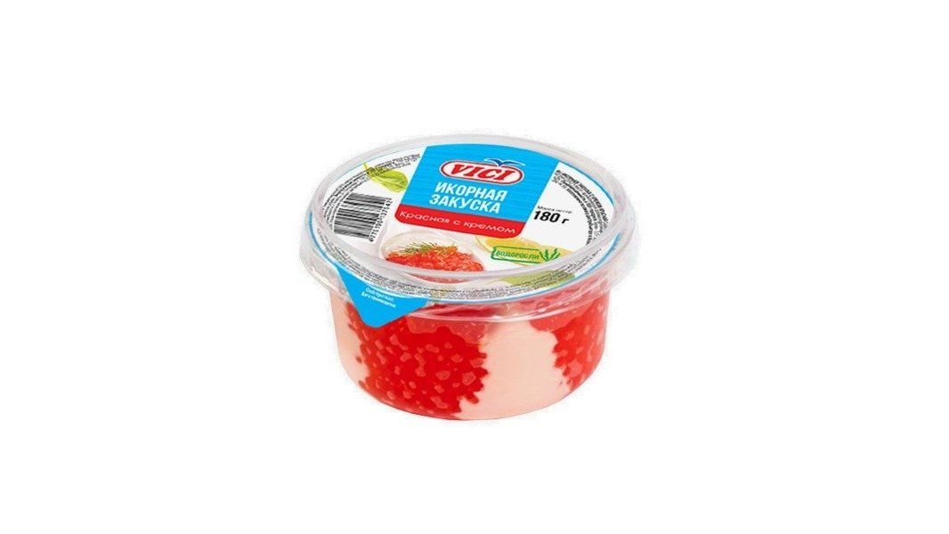 Икра Vici икорная закуска красная с кремом 180 г