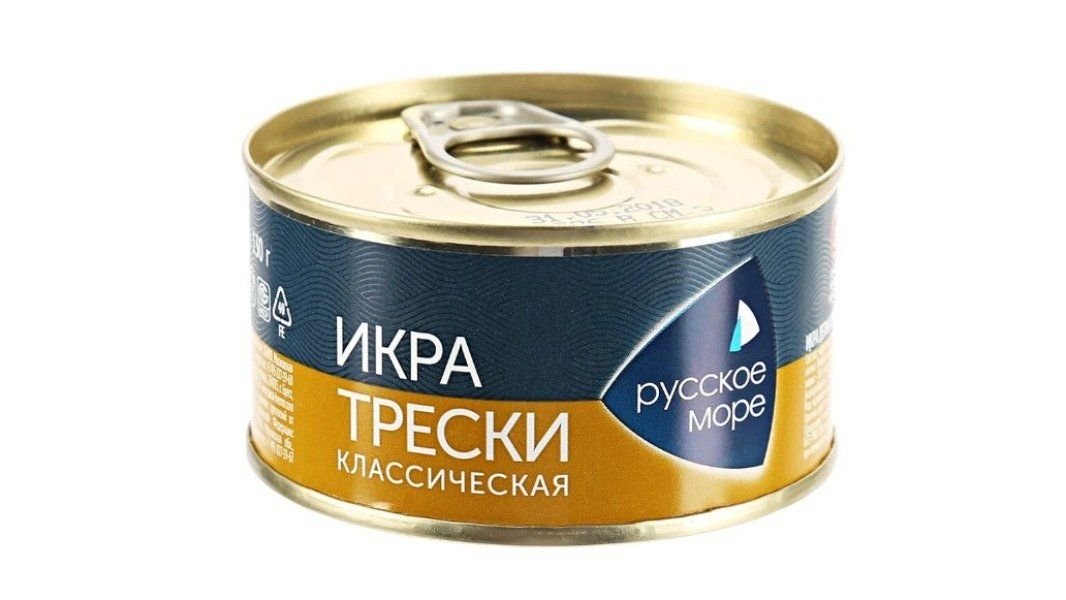 Икра трески Русское море классическая 130 г