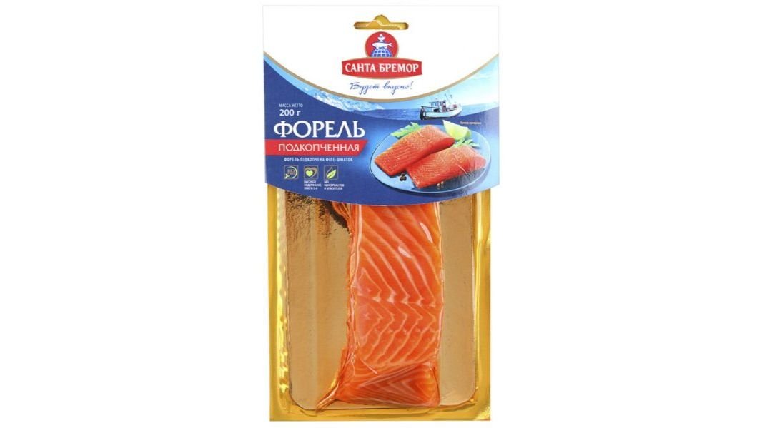 Филе-кусок Cанта бремор форель подкопченная 200 г