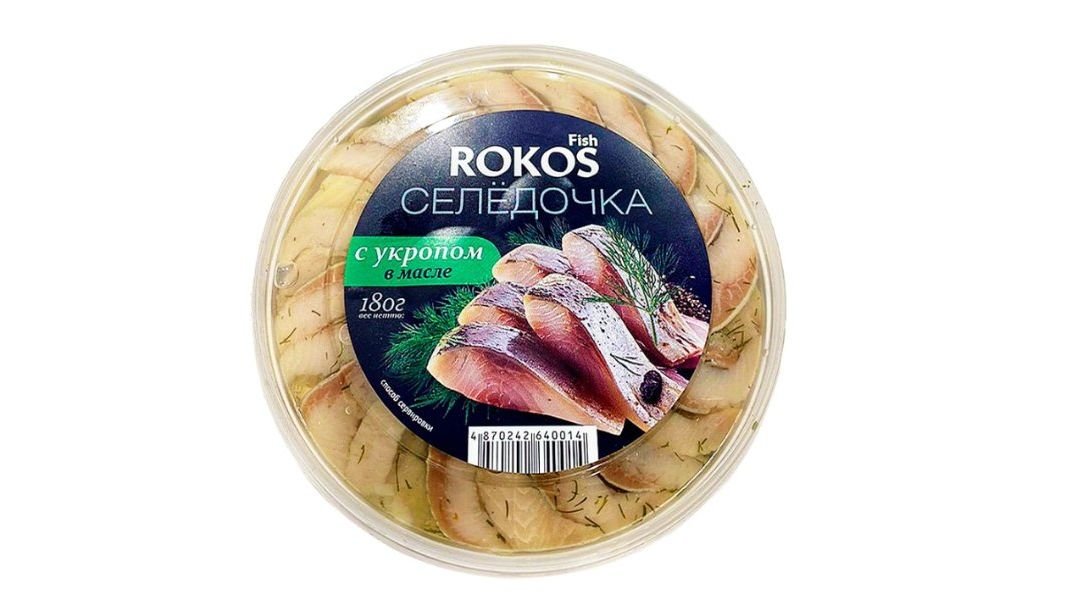 Селедочка Rokos Fish с укропом в масле 500 г
