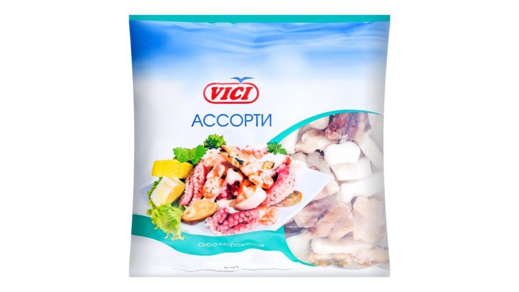 Ассорти из морепродуктов Vici  сыро-морож 800г