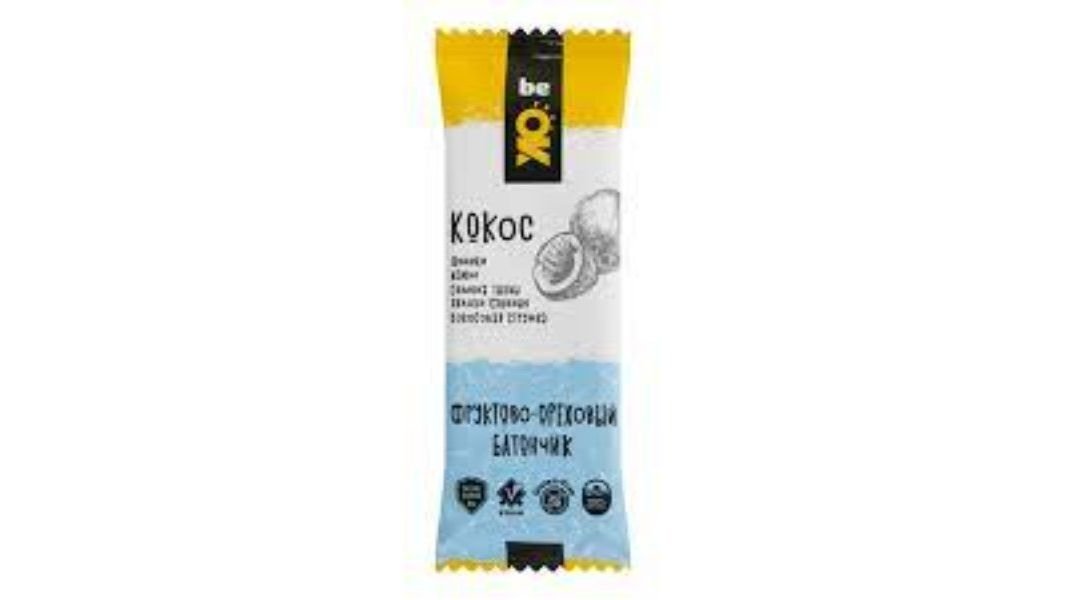 Батончик Be ok фруктово-ореховый кокос 30 г