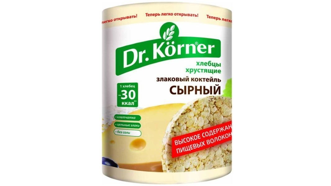 Хлебцы Dr Korner злаковый Коктейль Сырн 100 г