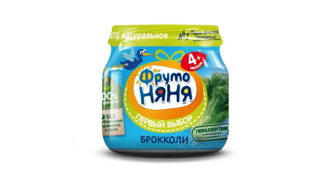 Пюре детское Фрутоняня капуста брокколи 80г